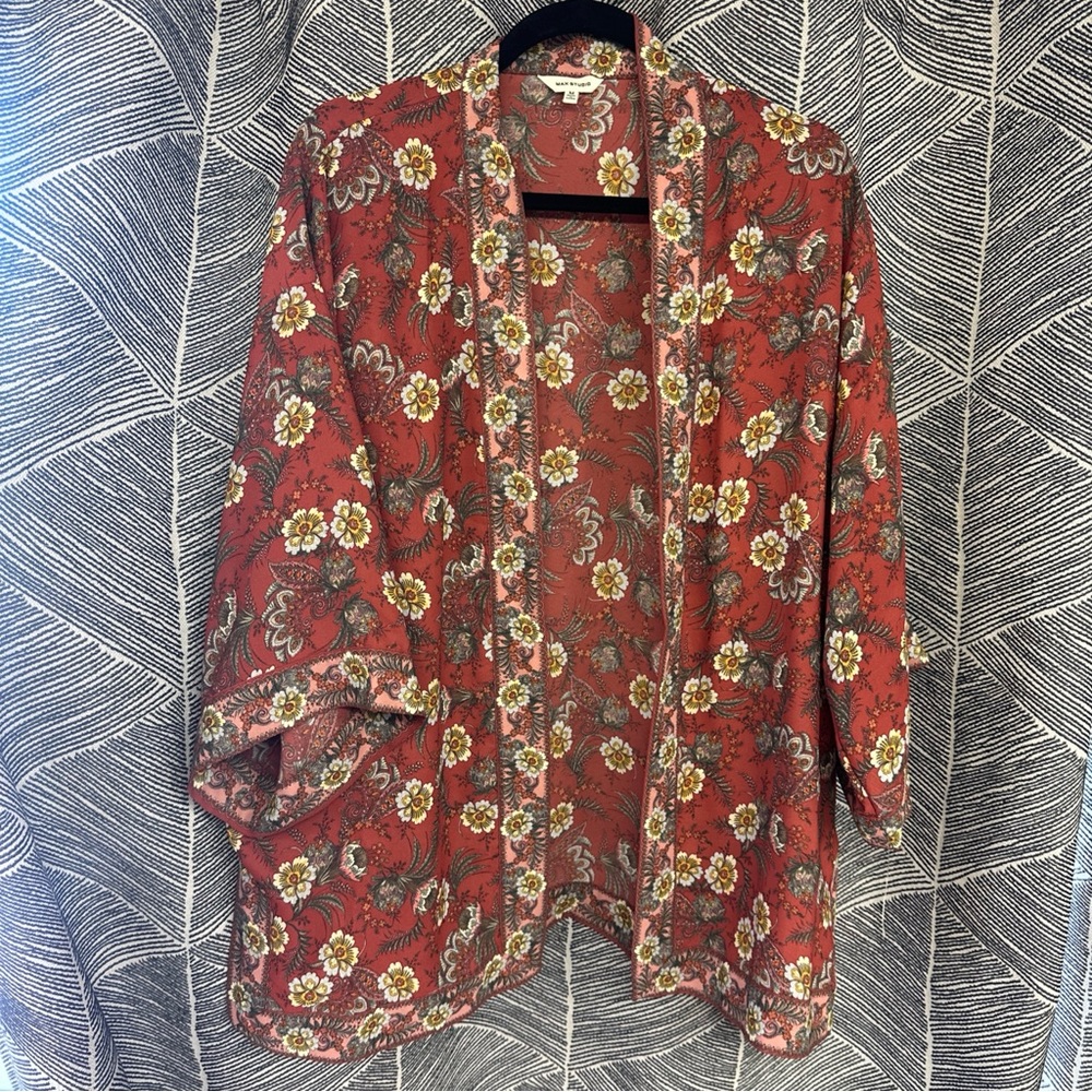 MAX STUDIO Studrio Cardigan Polyester No Size Wide Sleeves Size m <<<312>>>> - Picture 3 of 8